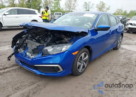 2021 Honda Civic Lx из США, поврежденный, VIN 2HGFC2F69MH538949